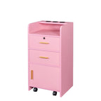 Meuble de rangement verrouillable pour salon de beauté