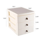 Meuble de rangement et organiseur à 3 tiroirs