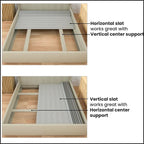 Lattes en bois pour sommier tapissier standard vertical 0,75 avec housse.