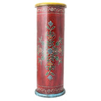 Porte-parapluies en bois fait main (Inde) - 22x7x7