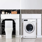 Meuble de rangement de salle de bain HomCom autoportant au-dessus des toilettes - Blanc - 35*9*41