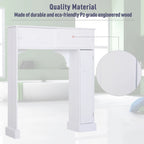 Meuble de rangement de salle de bain HomCom autoportant au-dessus des toilettes - Blanc - 35*9*41