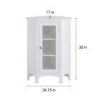 Meuble d'angle autoportant Teamson Home Madison - 17L x 24.75W x 32H