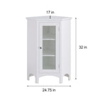 Meuble d'angle autoportant Teamson Home Madison - 17L x 24.75W x 32H