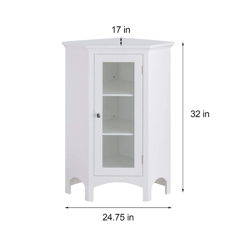 Meuble d'angle autoportant Teamson Home Madison - 17L x 24.75W x 32H