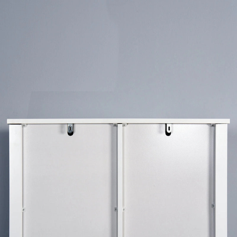 Meuble de rangement sur toilettes avec porte coulissante de style grange