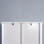 Meuble de rangement sur toilettes avec porte coulissante de style grange