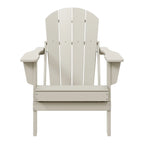 Chaise Adirondack pliante d'extérieur tout temps Polytrends Laguna résistante à la décoloration pour patio