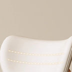 Chaise de salle à manger sans accoudoirs moderne en similicuir à dossier haut
