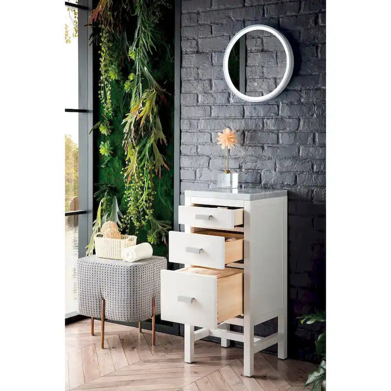 Meuble bas Addison 15 avec tiroirs de James Martin Vanities, Blanc brillant