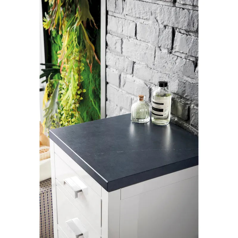 Meuble bas Addison 15 avec tiroirs de James Martin Vanities, Blanc brillant