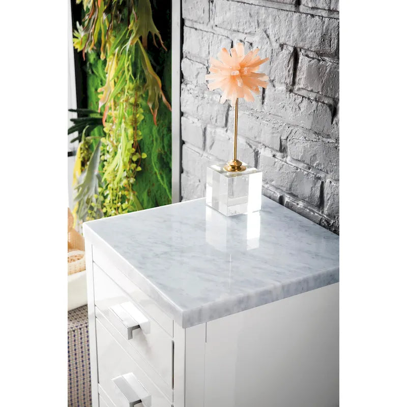 Meuble bas Addison 15 avec tiroirs de James Martin Vanities, Blanc brillant