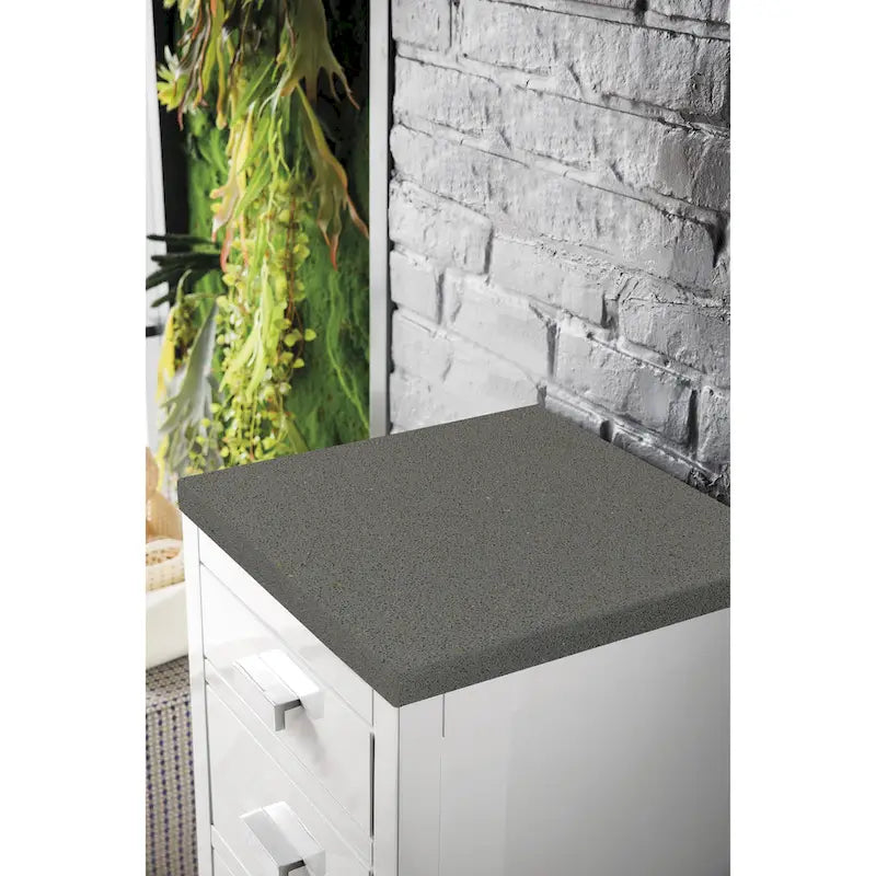 Meuble bas Addison 15 avec tiroirs de James Martin Vanities, Blanc brillant