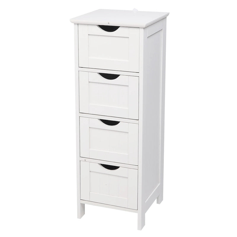 Meuble de rangement pour salle de bain 32FCH 4 tiroirs blanc