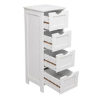 Meuble de rangement pour salle de bain 32FCH 4 tiroirs blanc