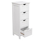 Meuble de rangement pour salle de bain 32FCH 4 tiroirs blanc