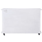 StyleCraft Meuble 2 Portes Presley avec Centre Ouvert, Blanc Vieilli