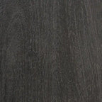 Armoire d'appoint Ward en bois massif marron foncé avec base en fer noir, 3 tiroirs