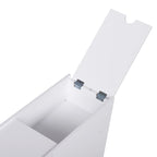 Meuble de Rangement Salle de Bain Homcom sur Pied Étagère Gain de Place Tiroirs Support Papier Toilette Blanc