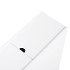 Meuble de Rangement Salle de Bain Homcom sur Pied Étagère Gain de Place Tiroirs Support Papier Toilette Blanc
