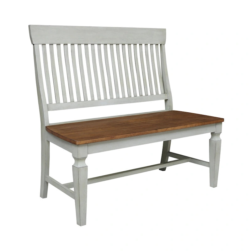 Banc Vista en bois massif à lattes