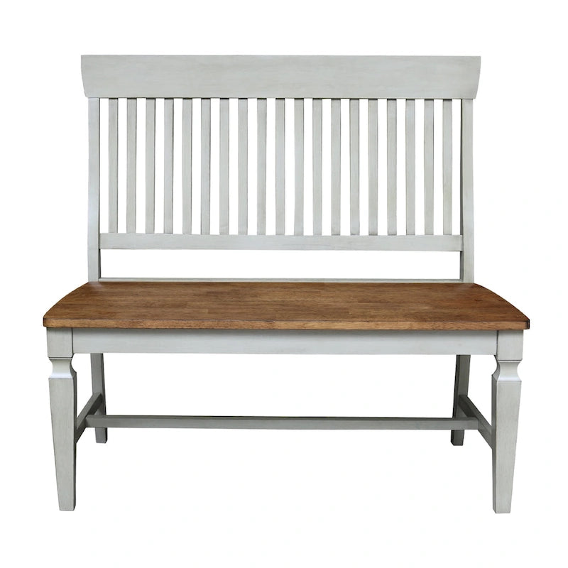 Banc Vista en bois massif à lattes
