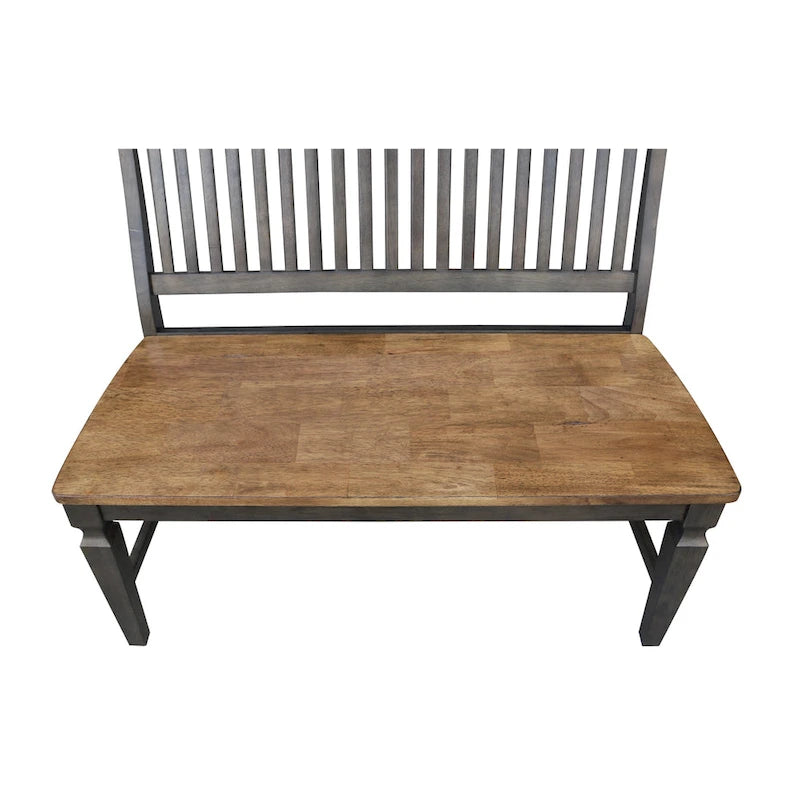 Banc Vista en bois massif à lattes