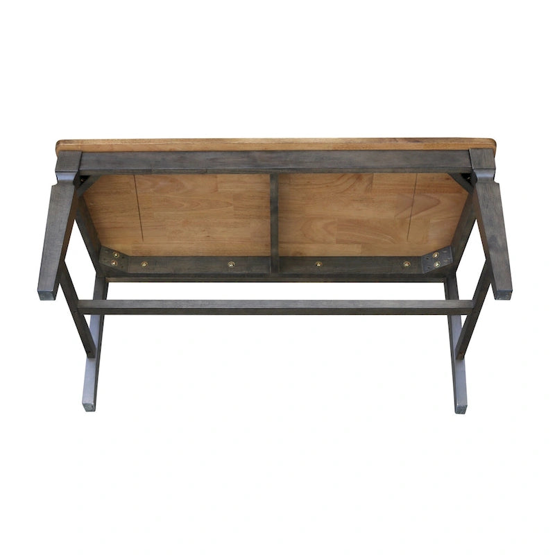 Banc Vista en bois massif à lattes
