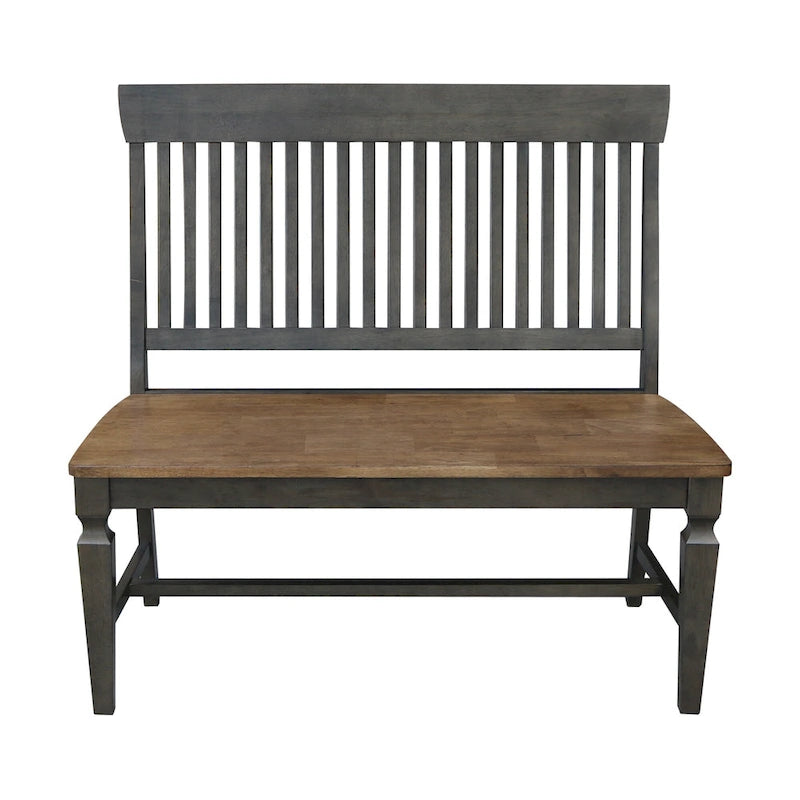 Banc Vista en bois massif à lattes