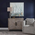 Meuble d'appoint Adalind blanchi Uttermost