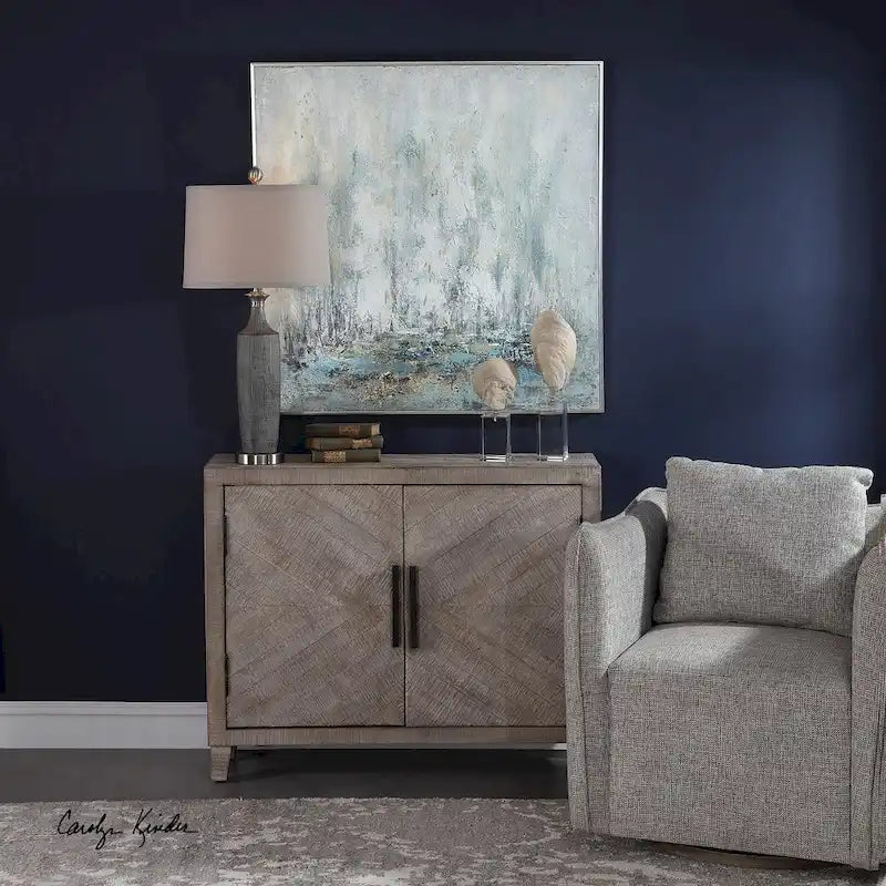 Meuble d'appoint Adalind blanchi Uttermost