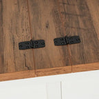 Table basse de style ferme moderne avec rangement intérieur dissimulé