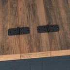 Table basse de style ferme moderne avec rangement intérieur dissimulé