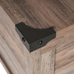 Table basse de style ferme moderne avec rangement intérieur dissimulé