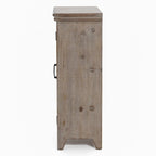 Armoire de rangement en bois à 2 portes de style campagnard, 95 cm (H) x 70 cm (l) x 33,6 cm (P)