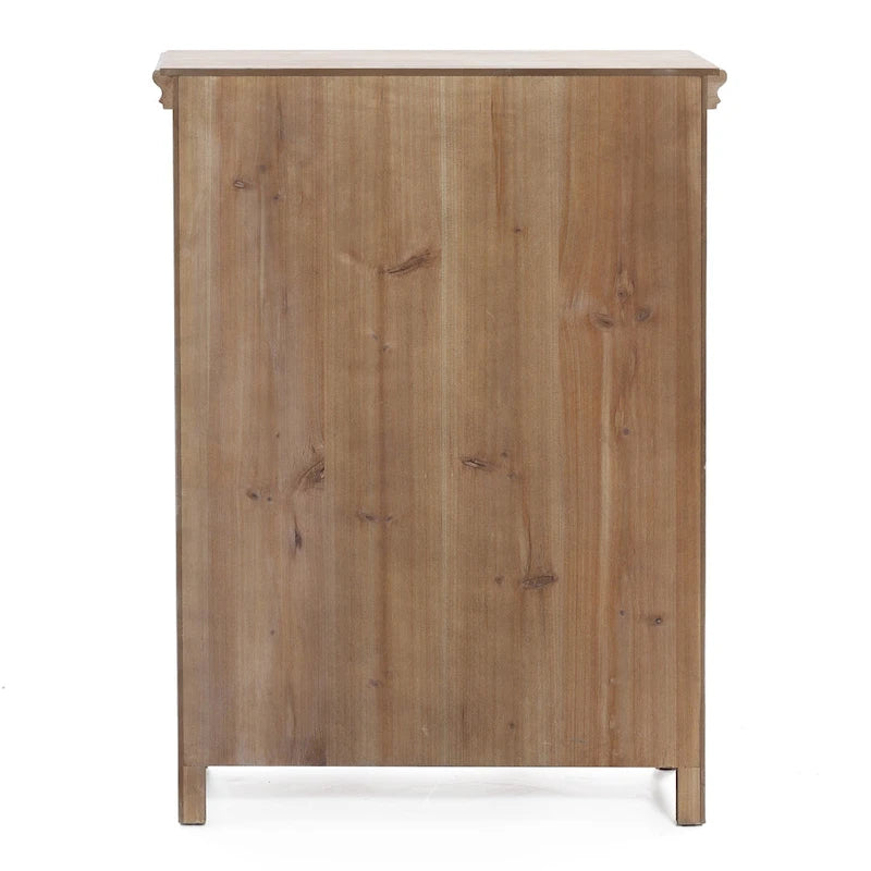 Armoire de rangement en bois à 2 portes de style campagnard, 95 cm (H) x 70 cm (l) x 33,6 cm (P)