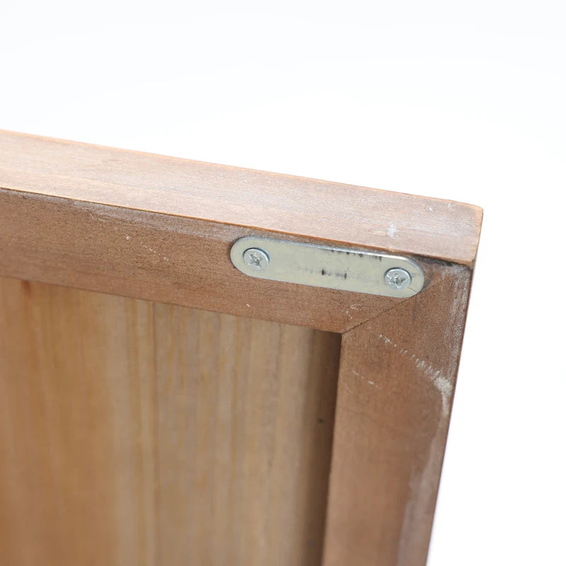 Armoire de rangement en bois à 2 portes de style campagnard, 95 cm (H) x 70 cm (l) x 33,6 cm (P)
