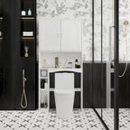 Meuble de rangement au-dessus des toilettes Meuble de rangement WC avec porte