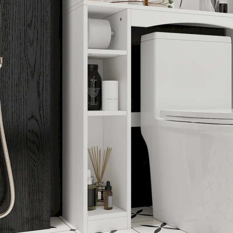 Meuble de rangement au-dessus des toilettes Meuble de rangement WC avec porte