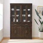 Ensemble de 2 meubles de rangement de cuisine Crosley Stanton avec portes vitrées