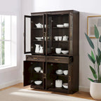 Ensemble de 2 meubles de rangement de cuisine Crosley Stanton avec portes vitrées