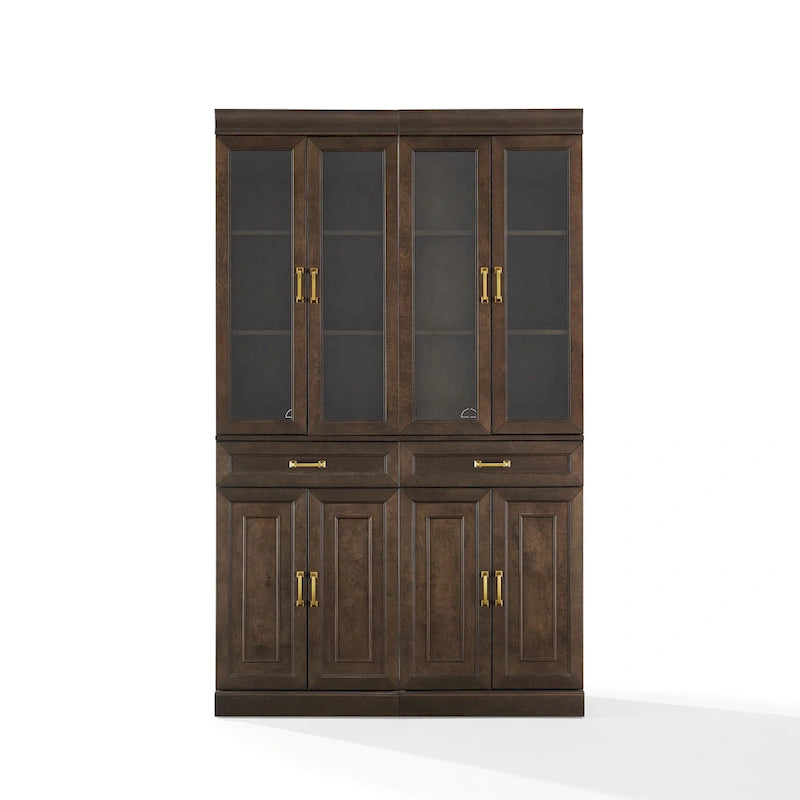 Ensemble de 2 meubles de rangement de cuisine Crosley Stanton avec portes vitrées