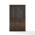 Ensemble de 2 meubles de rangement de cuisine Crosley Stanton avec portes vitrées