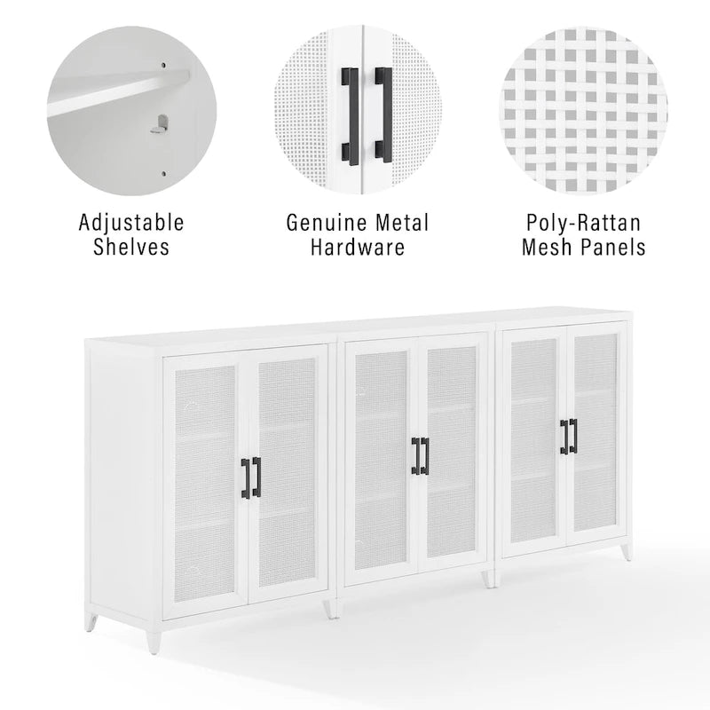Ensemble de 3 meubles de rangement média Crosley Milo