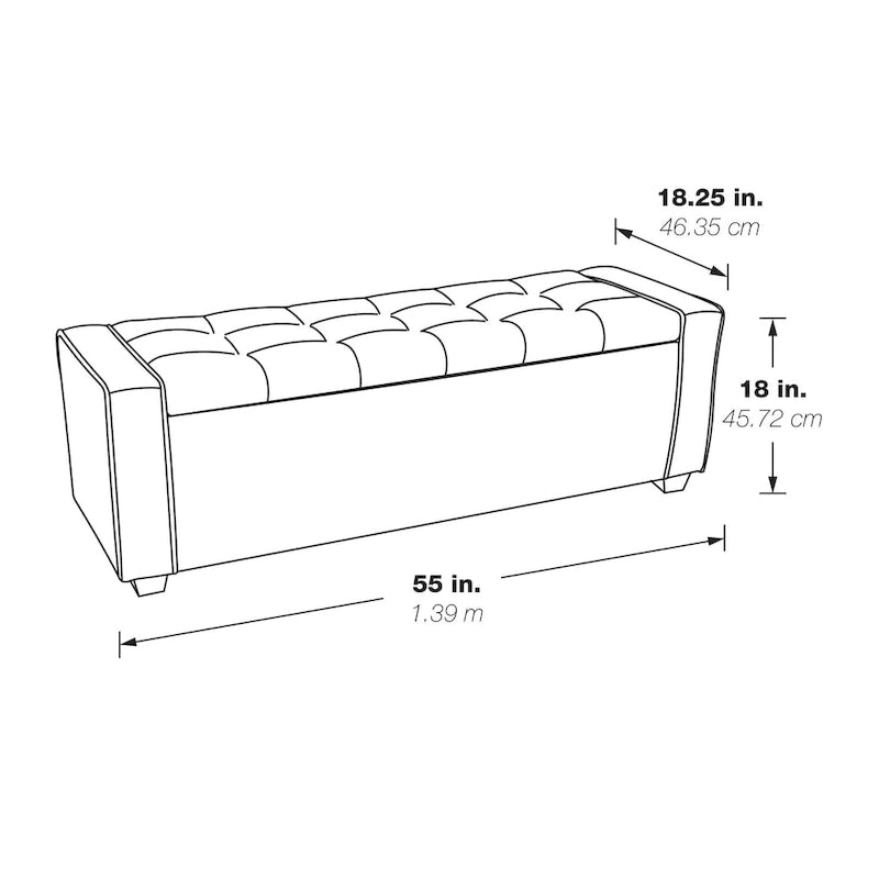 Banc de rangement Bethwin