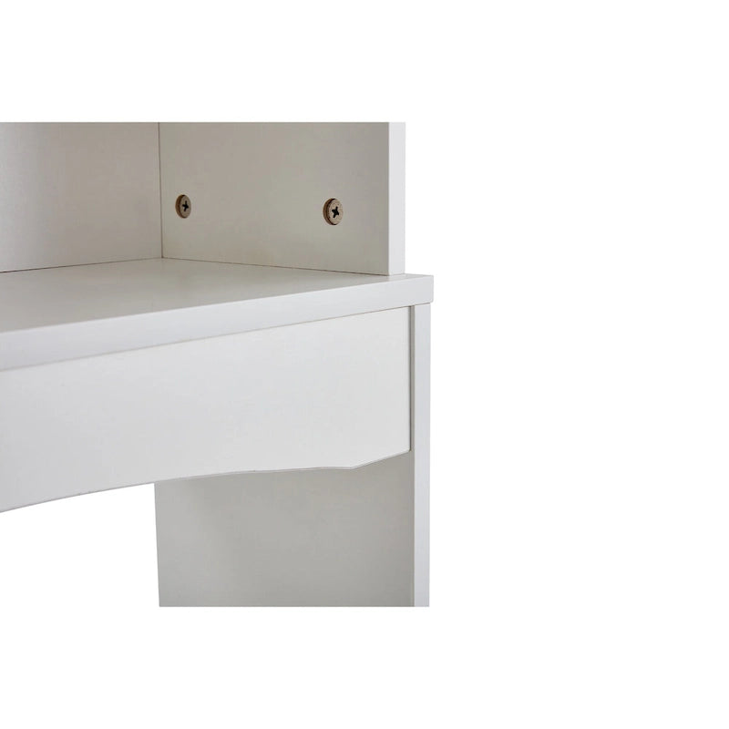 Meuble de rangement blanc à poser au-dessus des toilettes pour salle de bain - 23,6 L x 9 P x 61,8 H