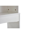 Meuble de rangement blanc à poser au-dessus des toilettes pour salle de bain - 23,6 L x 9 P x 61,8 H