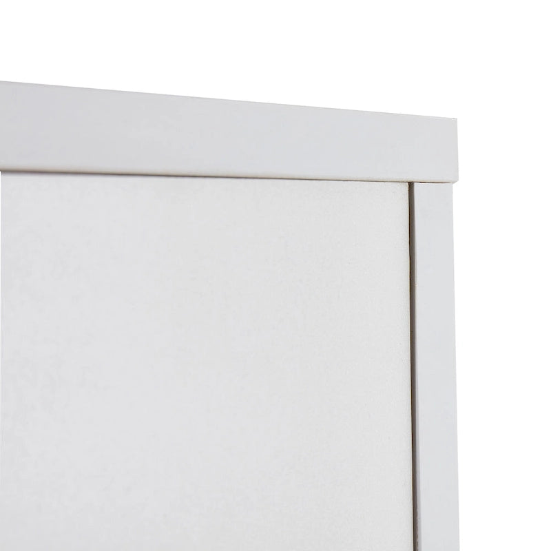 Meuble de rangement blanc à poser au-dessus des toilettes pour salle de bain - 23,6 L x 9 P x 61,8 H