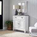 Console de couloir d'appoint 42 po Allyson Park Blanc Charbon Brossé
