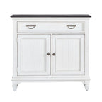 Console de couloir d'appoint 42 po Allyson Park Blanc Charbon Brossé